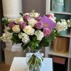 Purple and White Flowers
